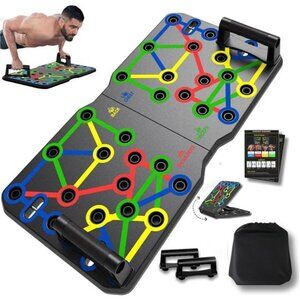 Extra Large Push Up Board 26.2" x 13.8", Portable 30-in-2 Workout Set